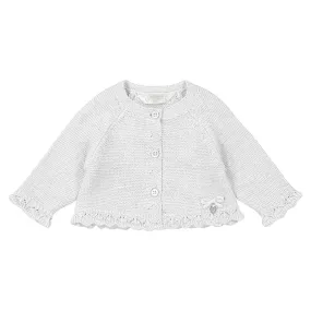 MAY Cream Knit Baby Cardigan