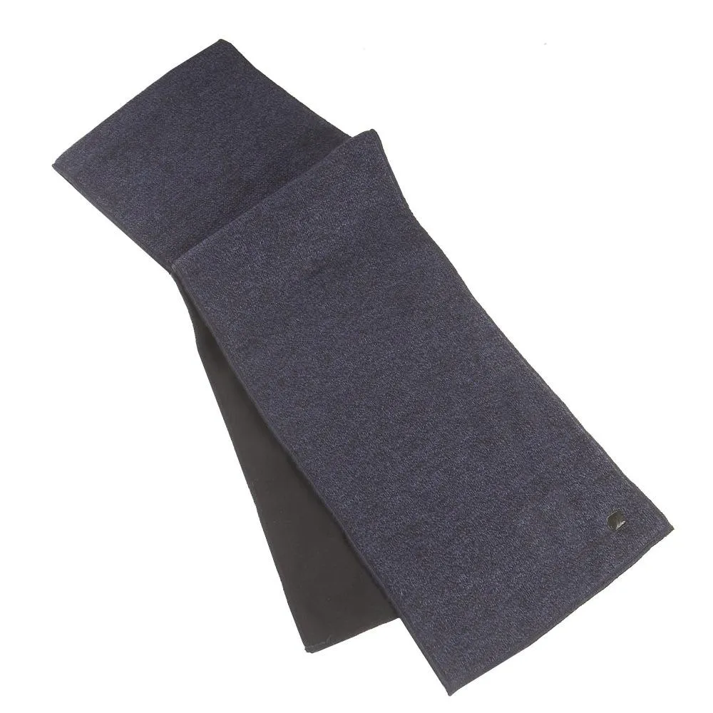 Men’s Solid Knit Scarf with Fleece Lining