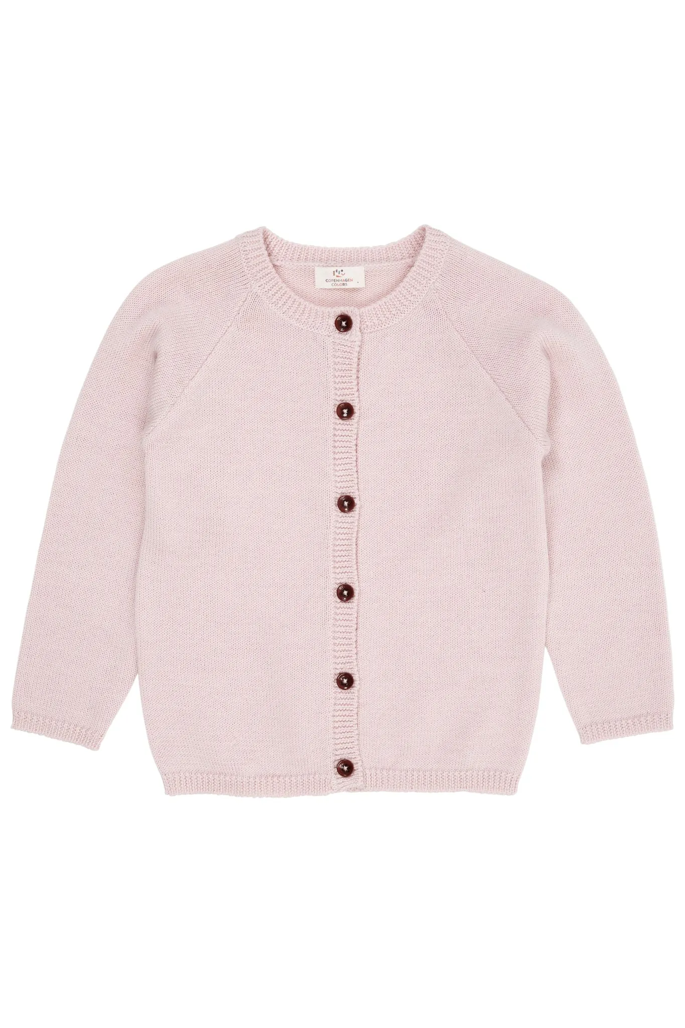 MERINO KNITTED CARDIGAN - DUSTY ROSE