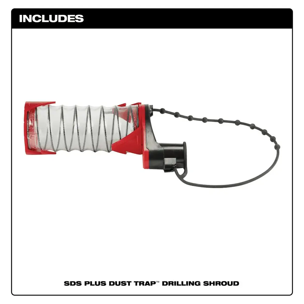 Milwaukee 12.48" SDS-Plus DUST TRAP Drilling Shroud