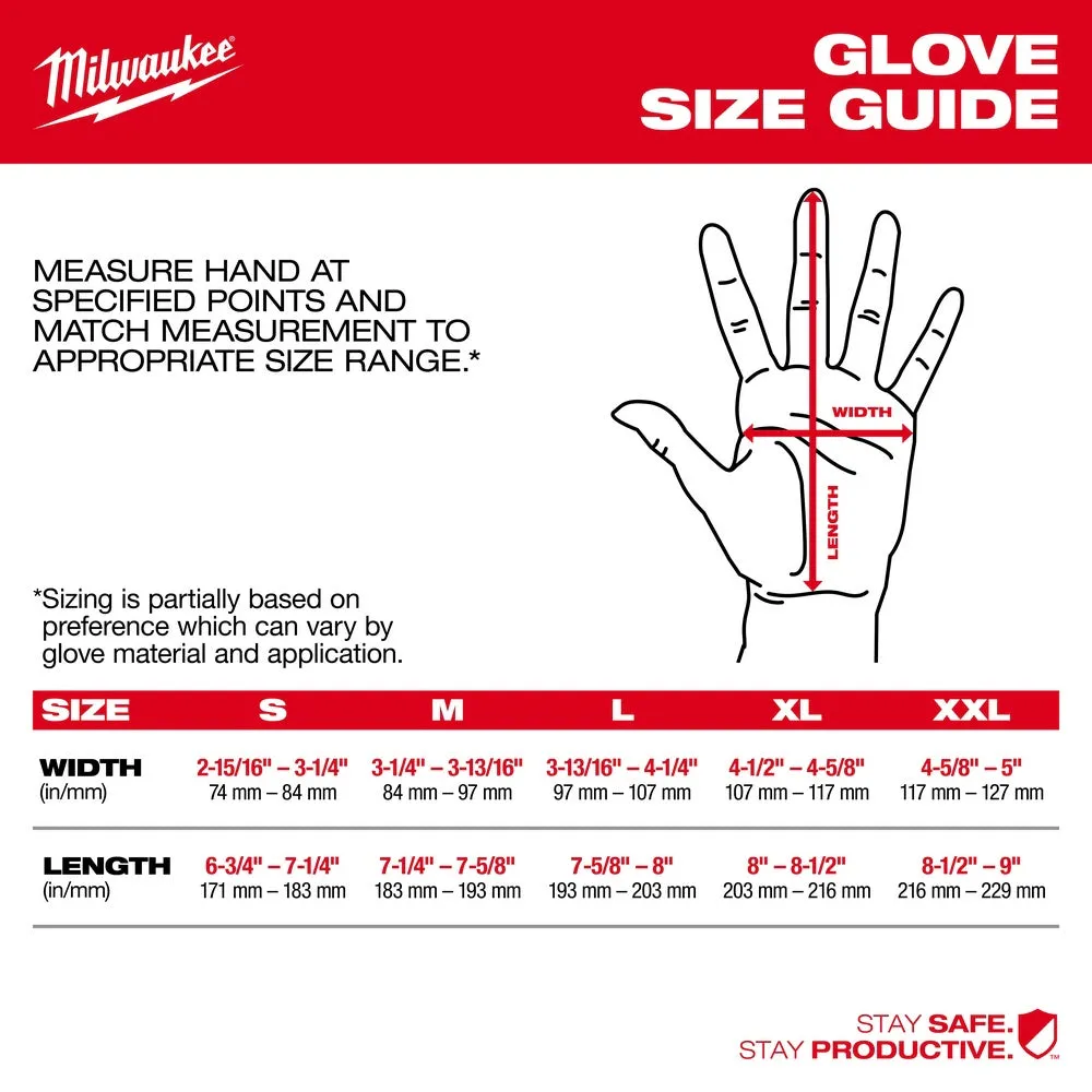 Milwaukee  48-22-8904 Dipped Gloves - XXL