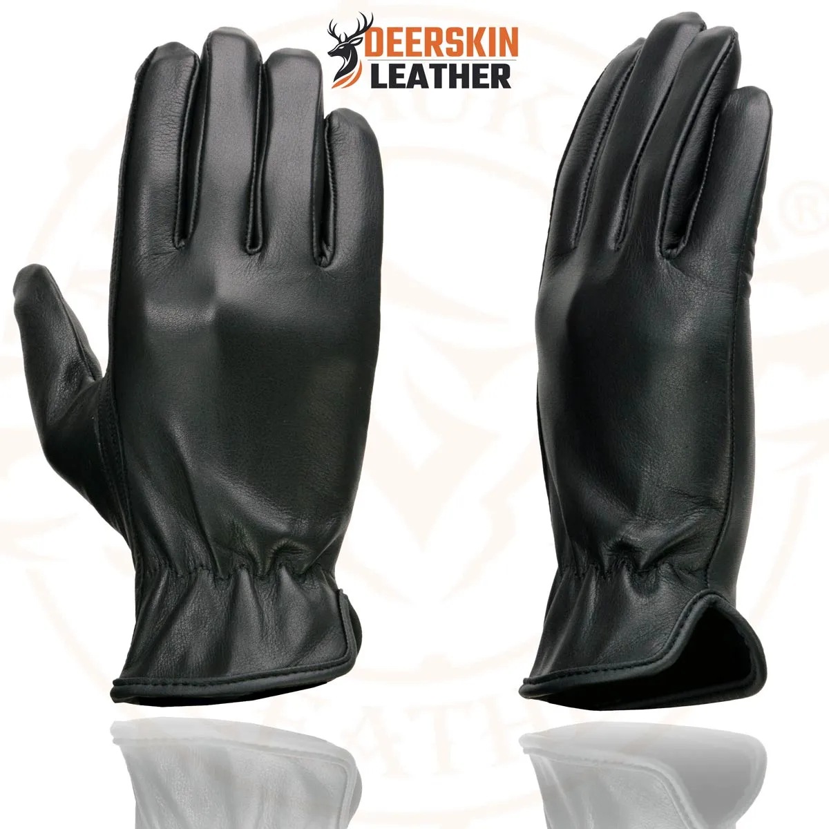 Milwaukee Leather SH886 Women's Black Unlined Deerskin Lightweight