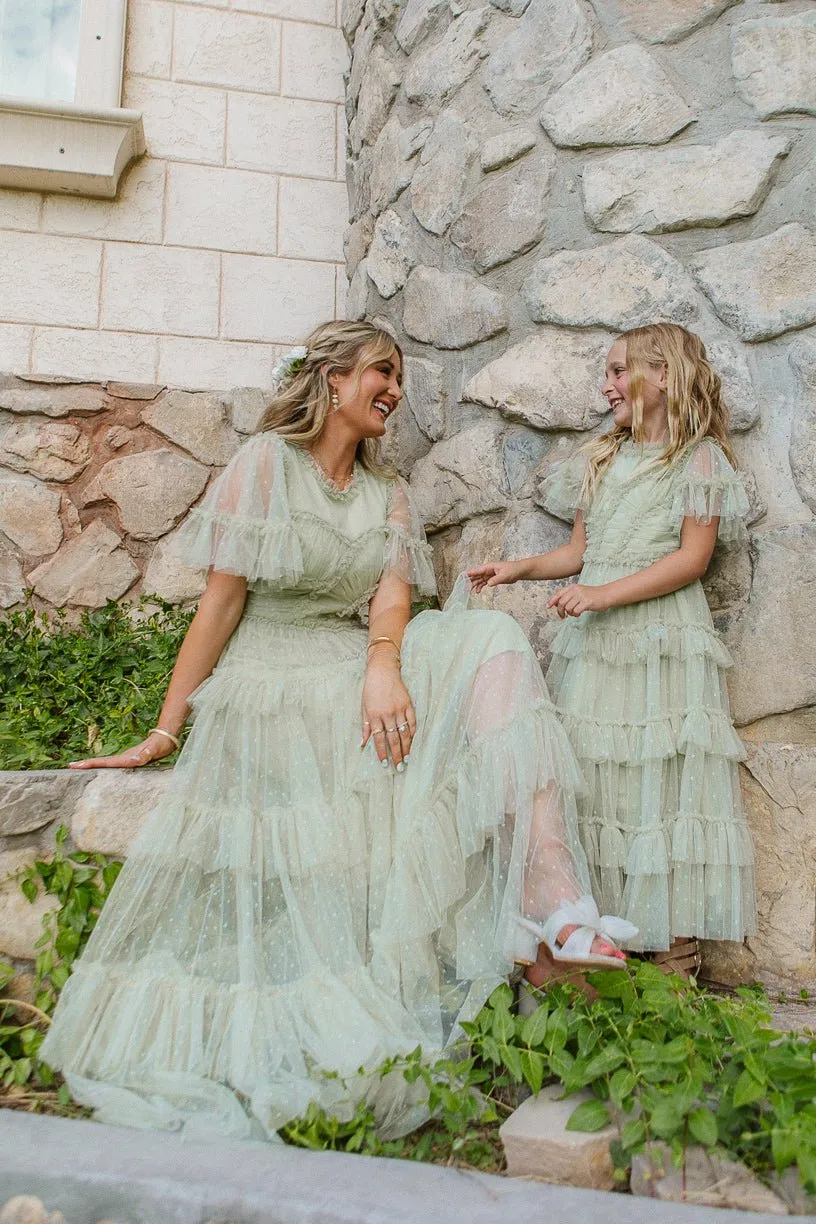 Mini Whimsical Maxi Dress in Sage