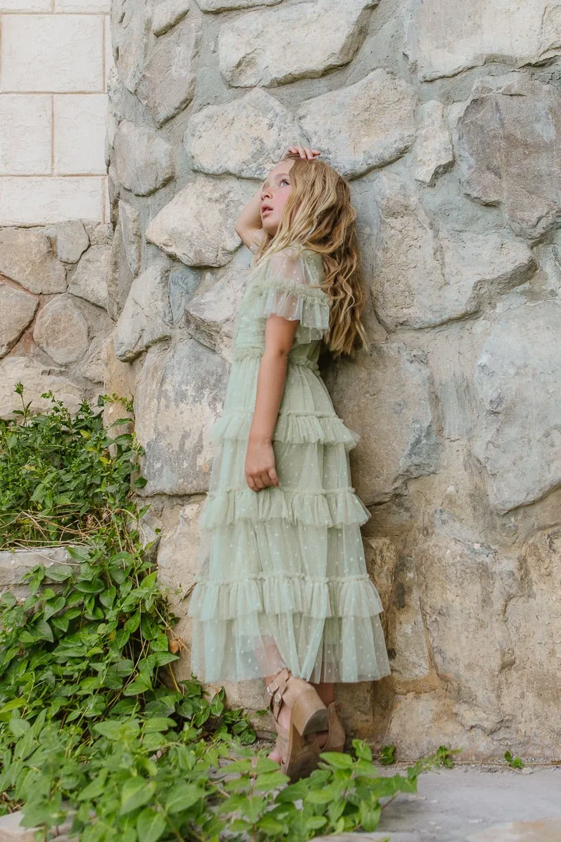 Mini Whimsical Maxi Dress in Sage