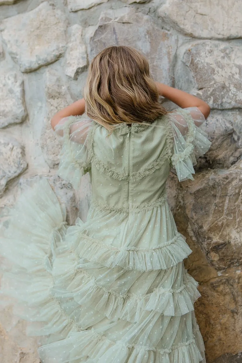 Mini Whimsical Maxi Dress in Sage