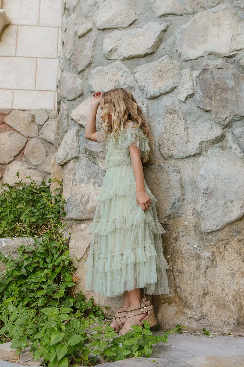 Mini Whimsical Maxi Dress in Sage