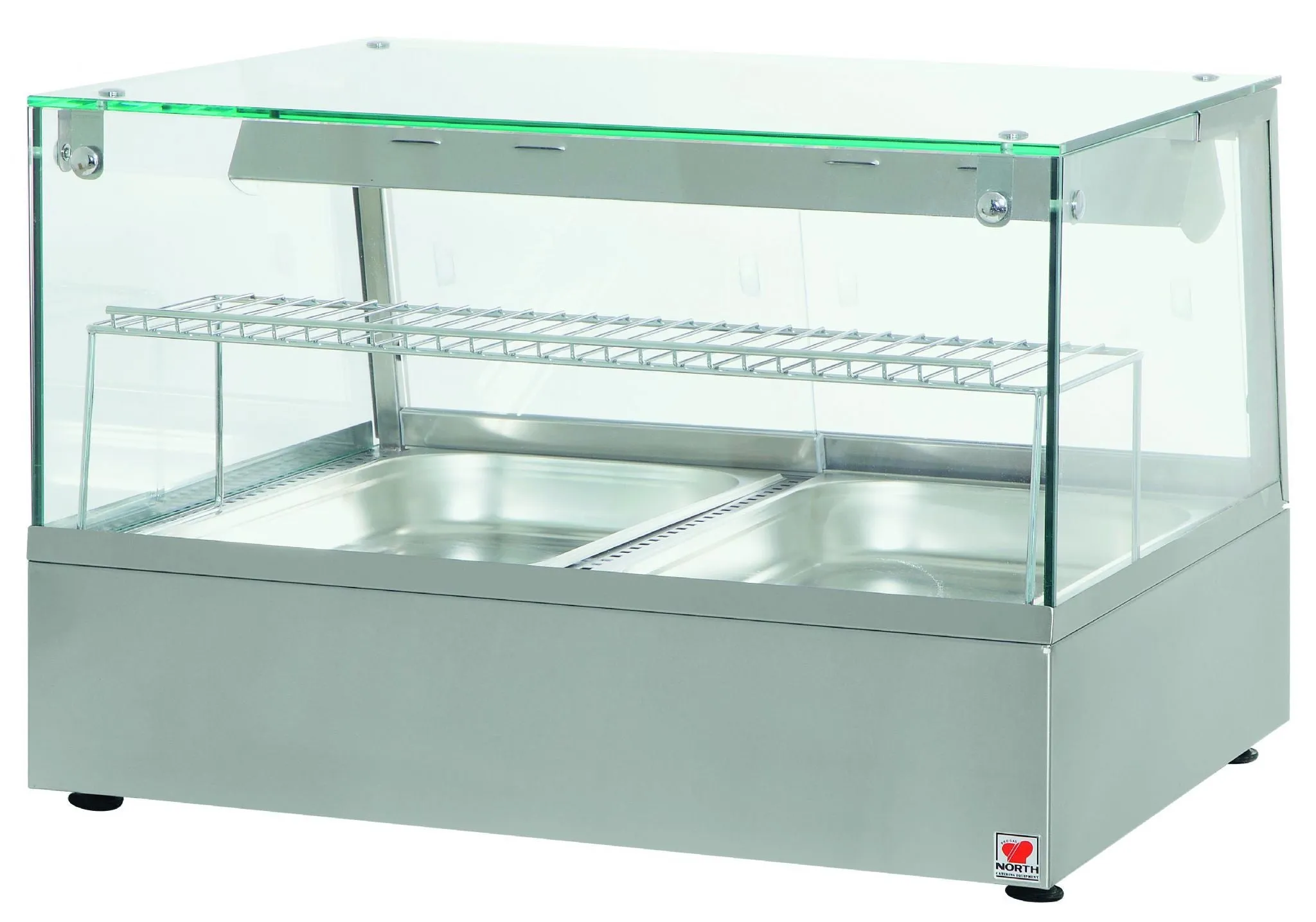 North HDW2 Convection Heated Display Counter With Humidity & Halogen Heat Lamps