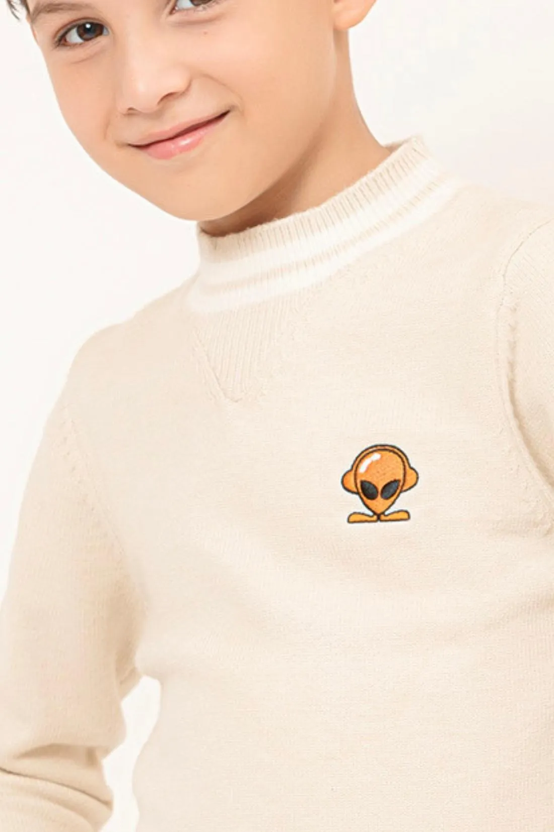 One Friday Kids Boys Creme Sweater