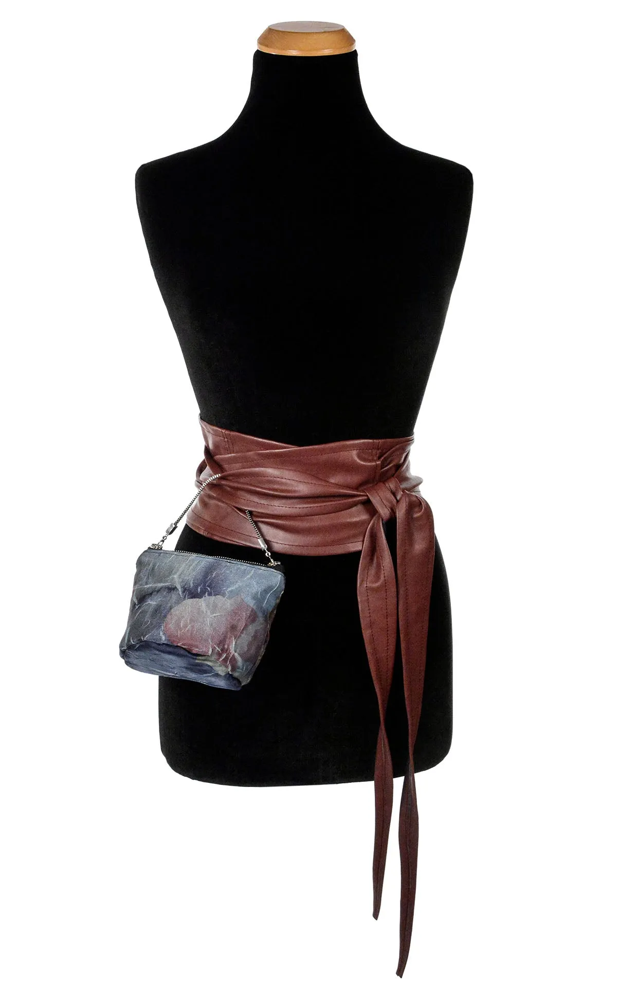 Organza Gift Set - Handkerchief Scarf and Ibiza Bag in Sea Lavender Coastal Garden