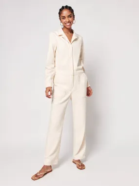 Overland Twill Jumpsuit in Natural