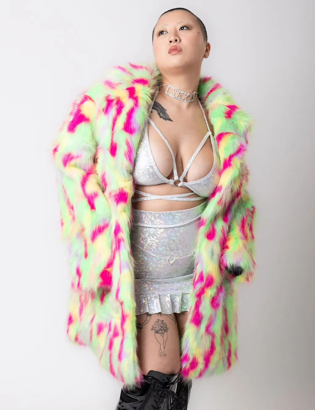 PARTY MONSTER FAUX FUR JACKET - MID LENGTH ✰ MADE 4 U ✰