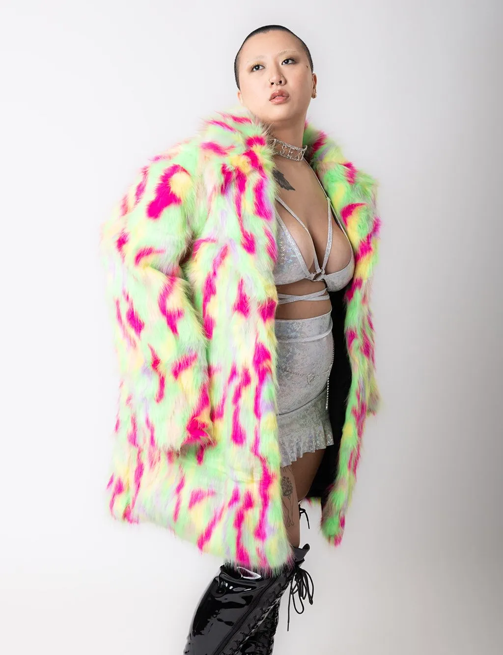 PARTY MONSTER FAUX FUR JACKET - MID LENGTH ✰ MADE 4 U ✰