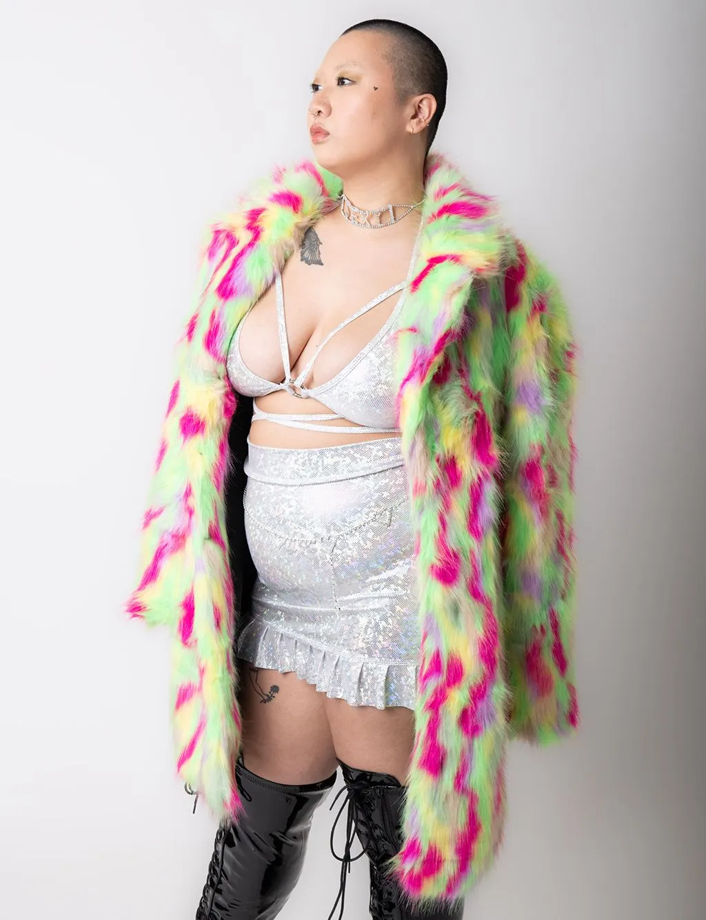 PARTY MONSTER FAUX FUR JACKET - MID LENGTH ✰ MADE 4 U ✰