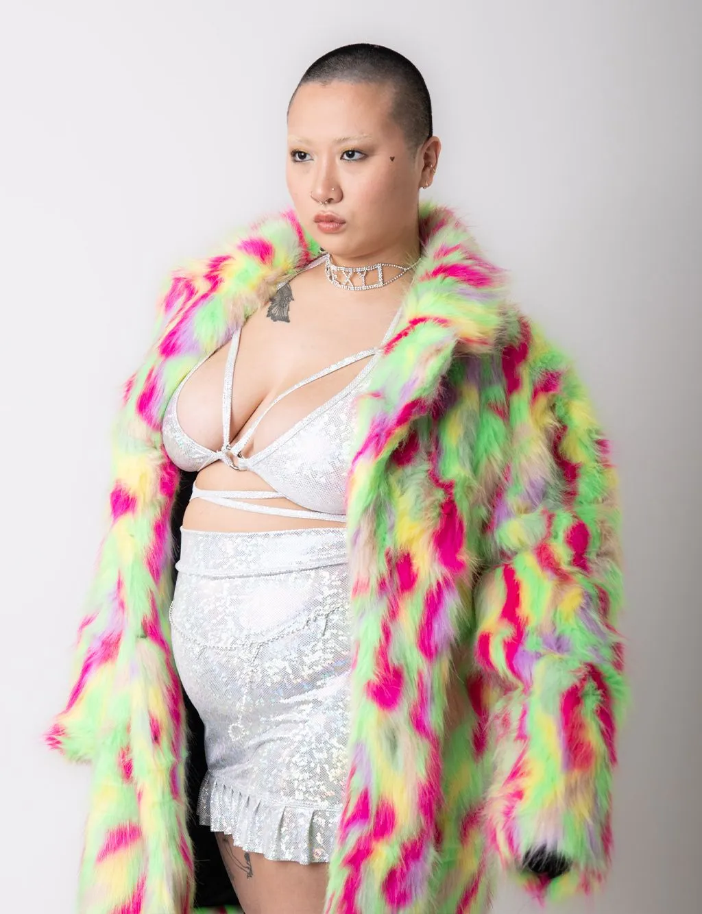 PARTY MONSTER FAUX FUR JACKET - MID LENGTH ✰ MADE 4 U ✰