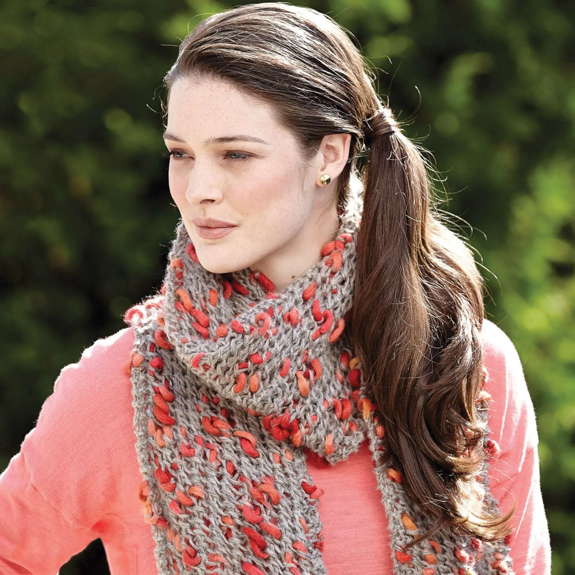 Patons Knit Mesh Lace Scarf