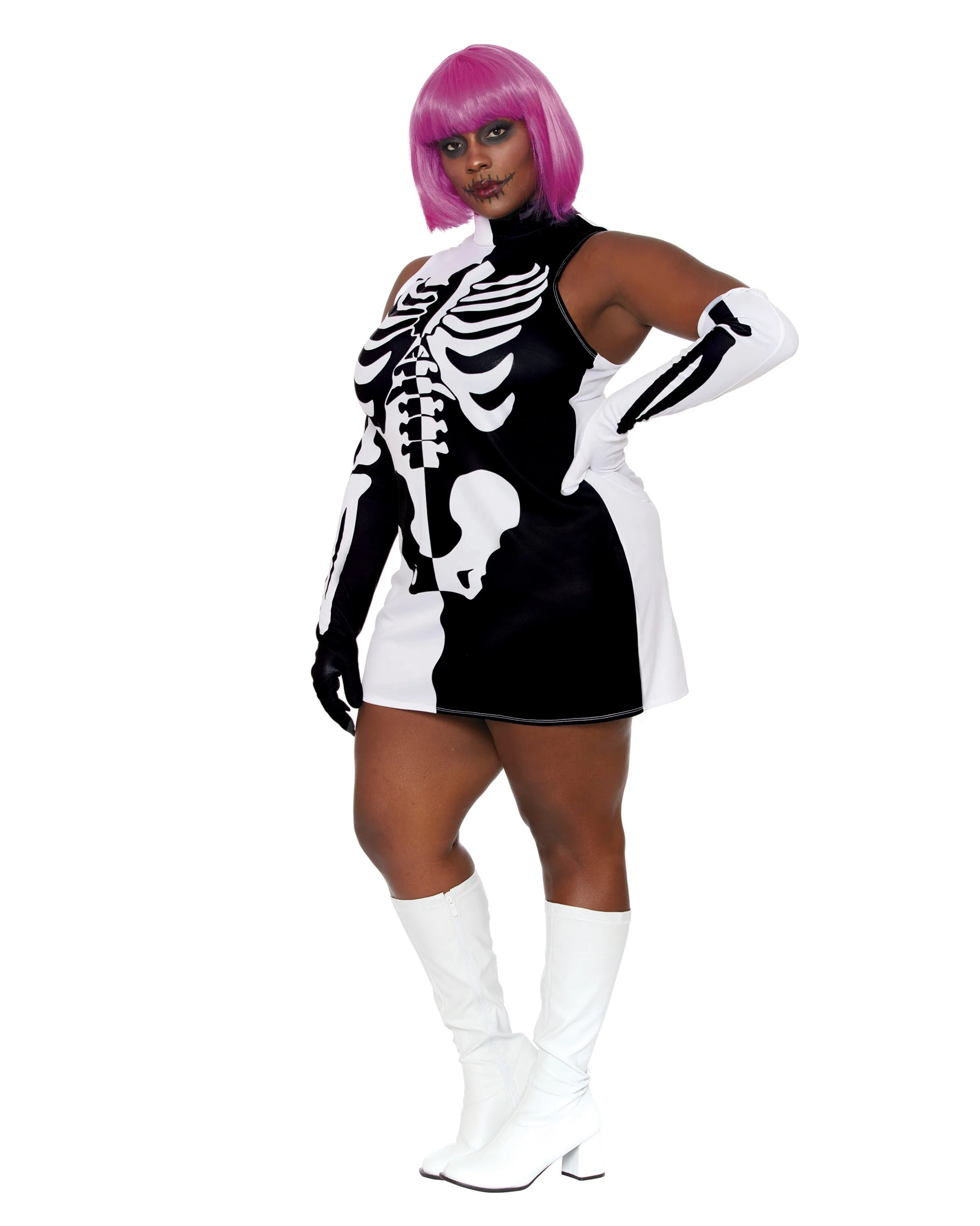 Plus Size Parti Skeleton