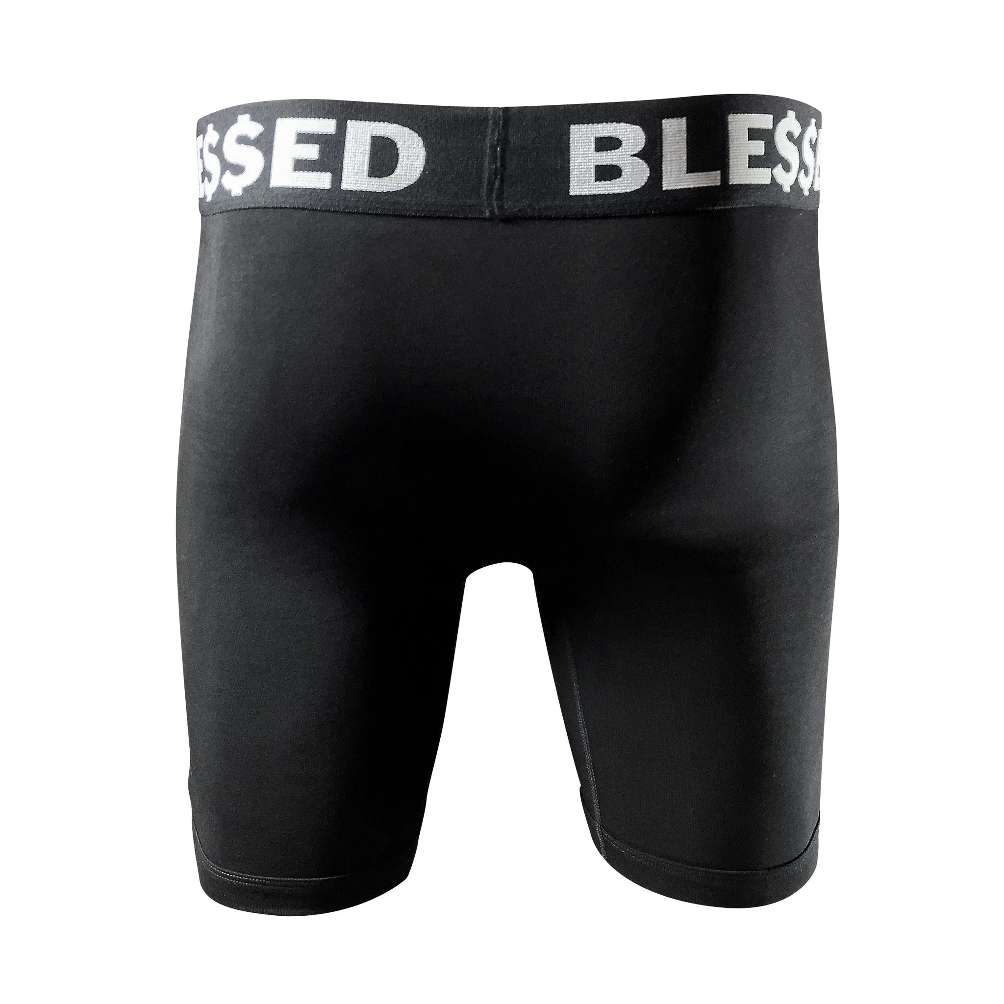 "Blessed" Boxer Brief Underwear (2PK-Black)