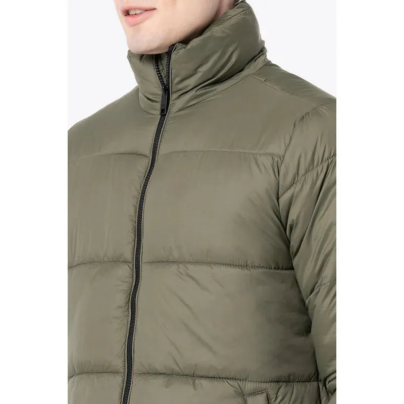 RedTape Men's Olive Solid Jacket