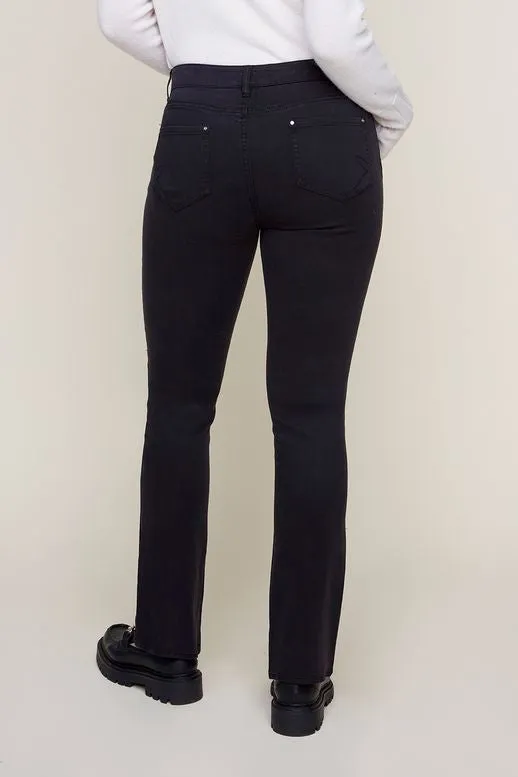 Renuar Mid Rise Stretch Jeans Black