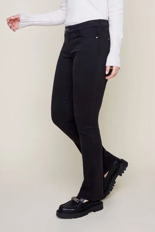 Renuar Mid Rise Stretch Jeans Black