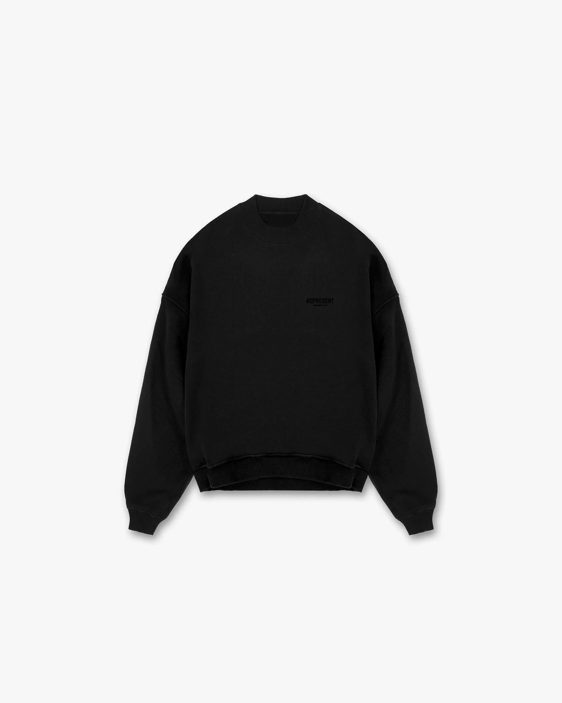 Represent Owners Club Flocked Sweater - Black