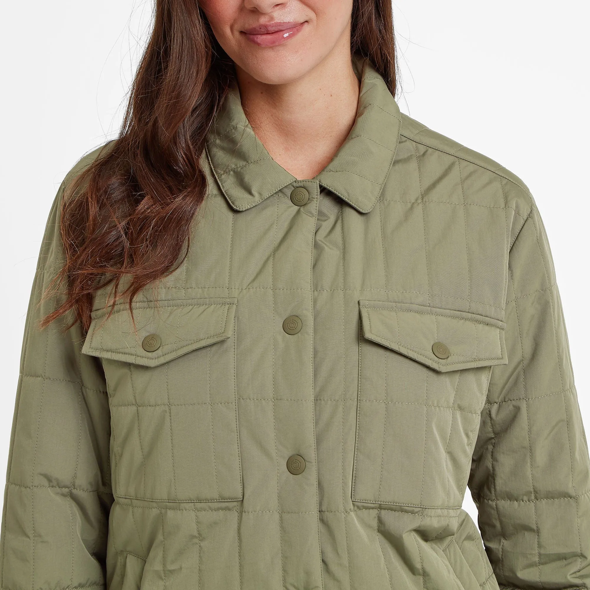 Rinder Womens Shacket - Light Khaki