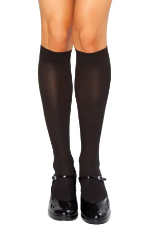 Roma Costume Knee High Stockings Black One Size