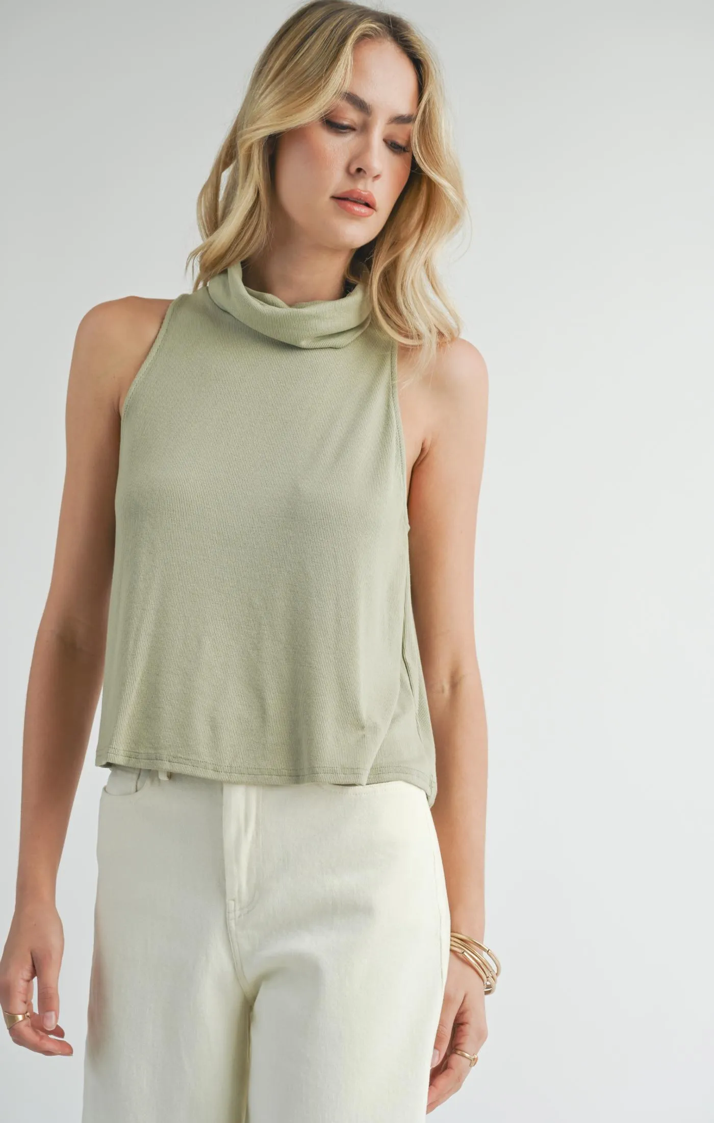 Ronan Knit Turtle Neck Tank