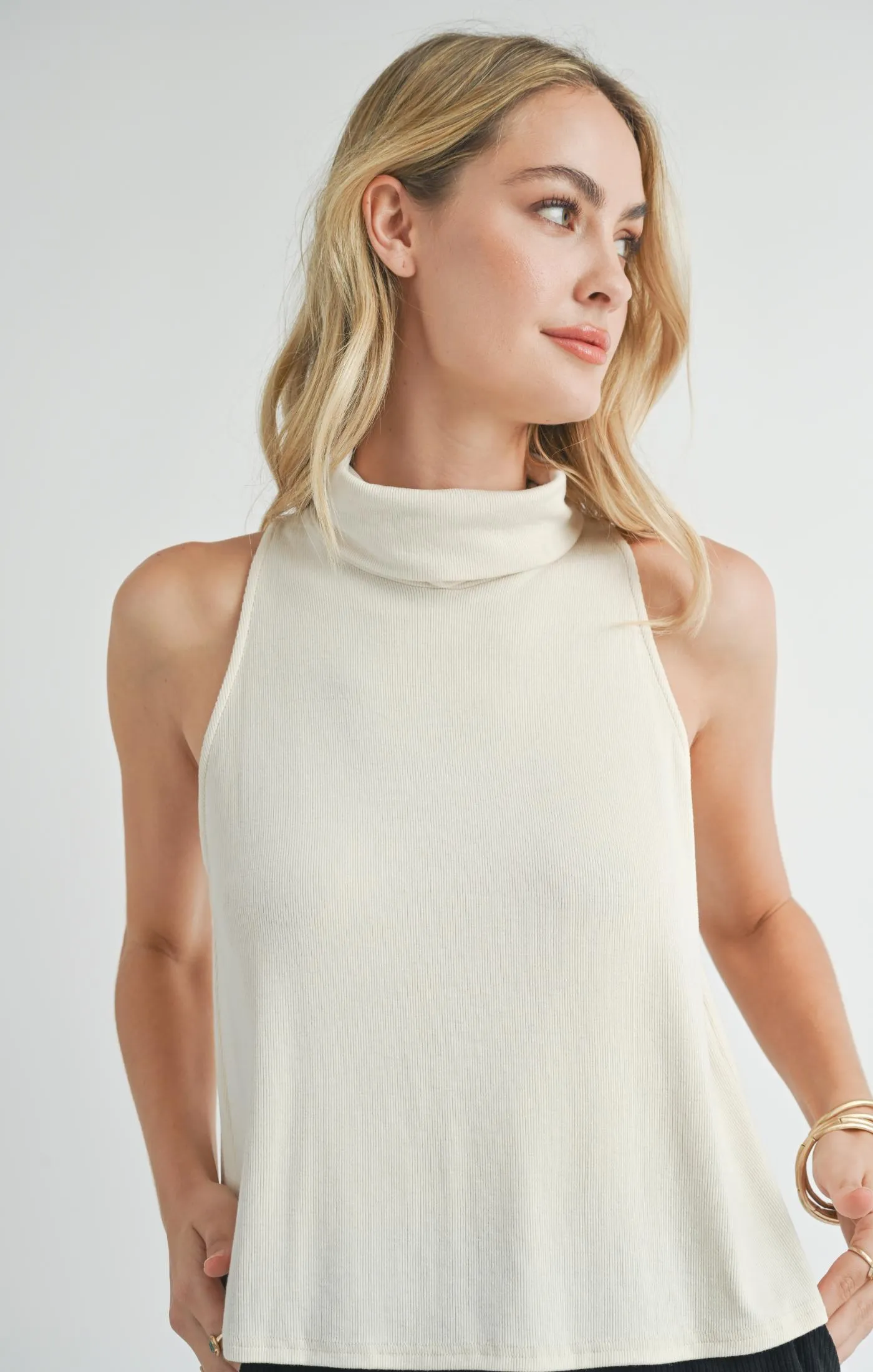 Ronan Knit Turtle Neck Tank