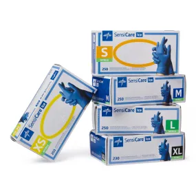 SensiCare Ice Blue Powder-Free Nitrile Exam Gloves