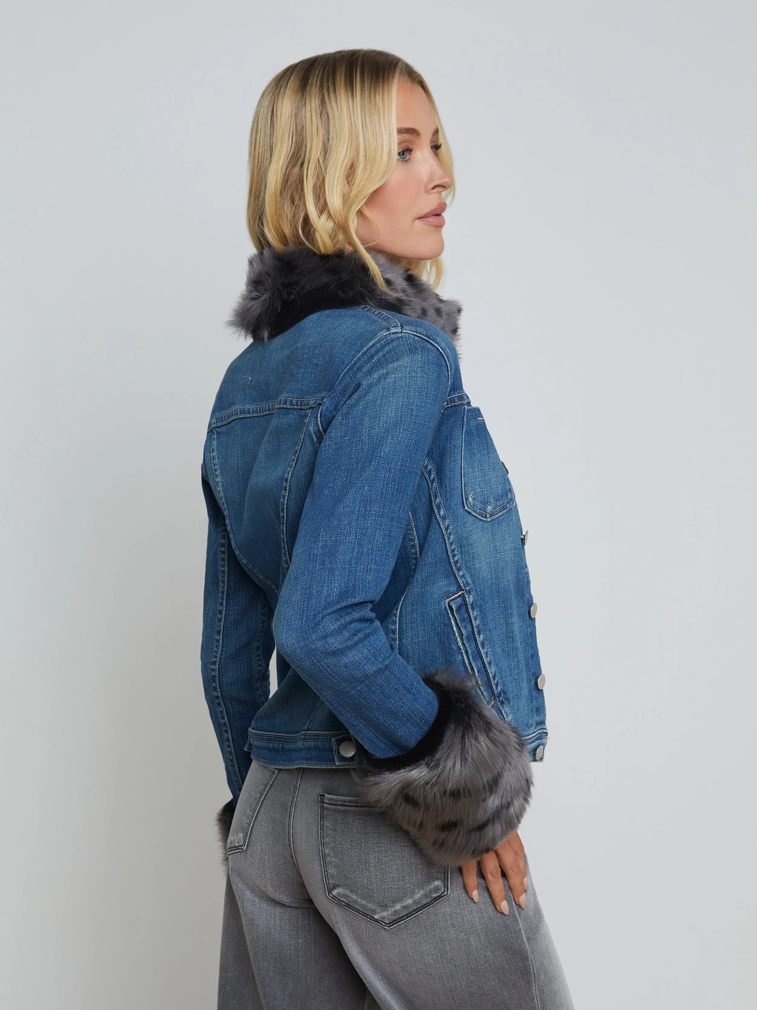 Shea Shearling Denim Jacket