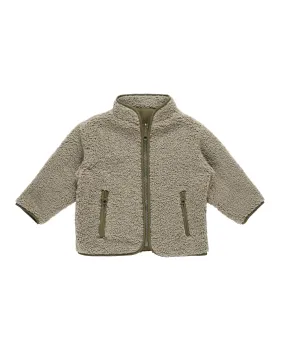 Shearling Zip Jacket | Olive