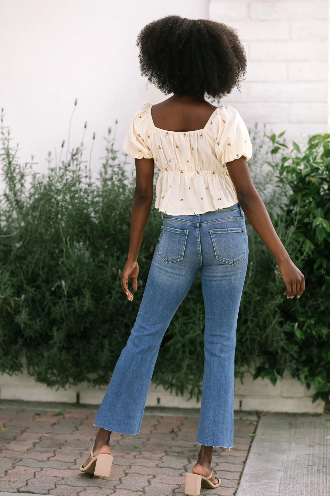 Shia Cropped Flare Jeans