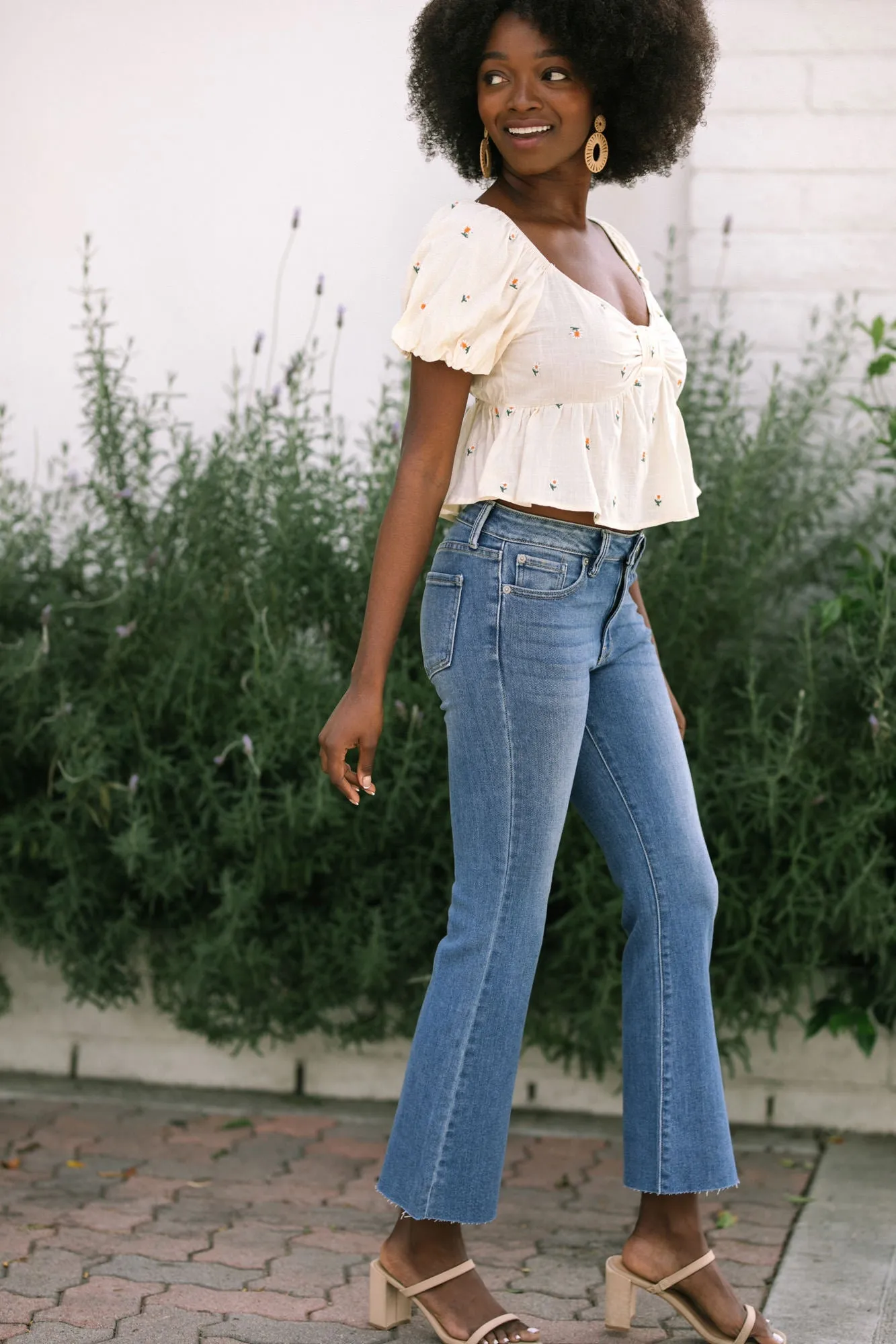 Shia Cropped Flare Jeans