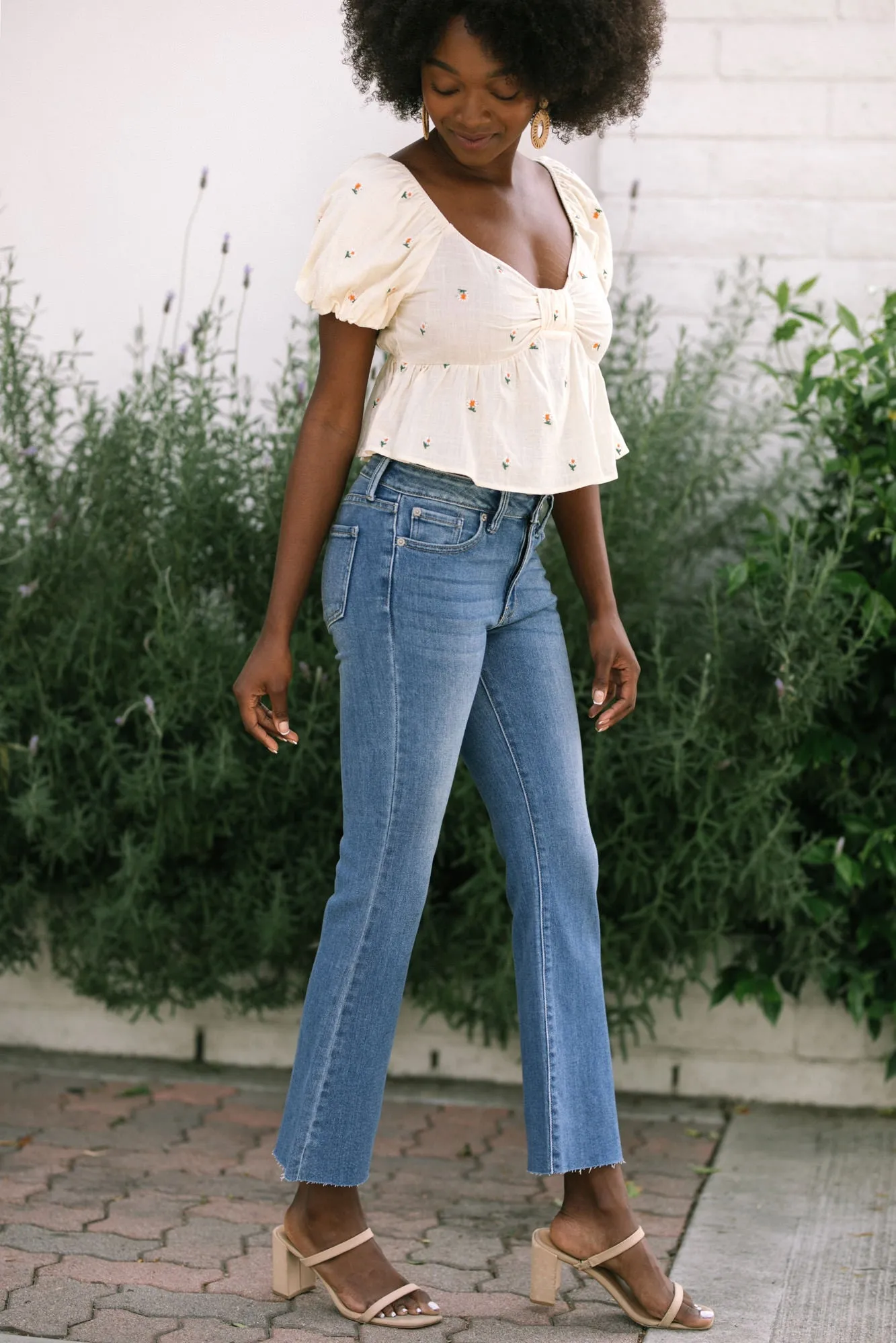 Shia Cropped Flare Jeans