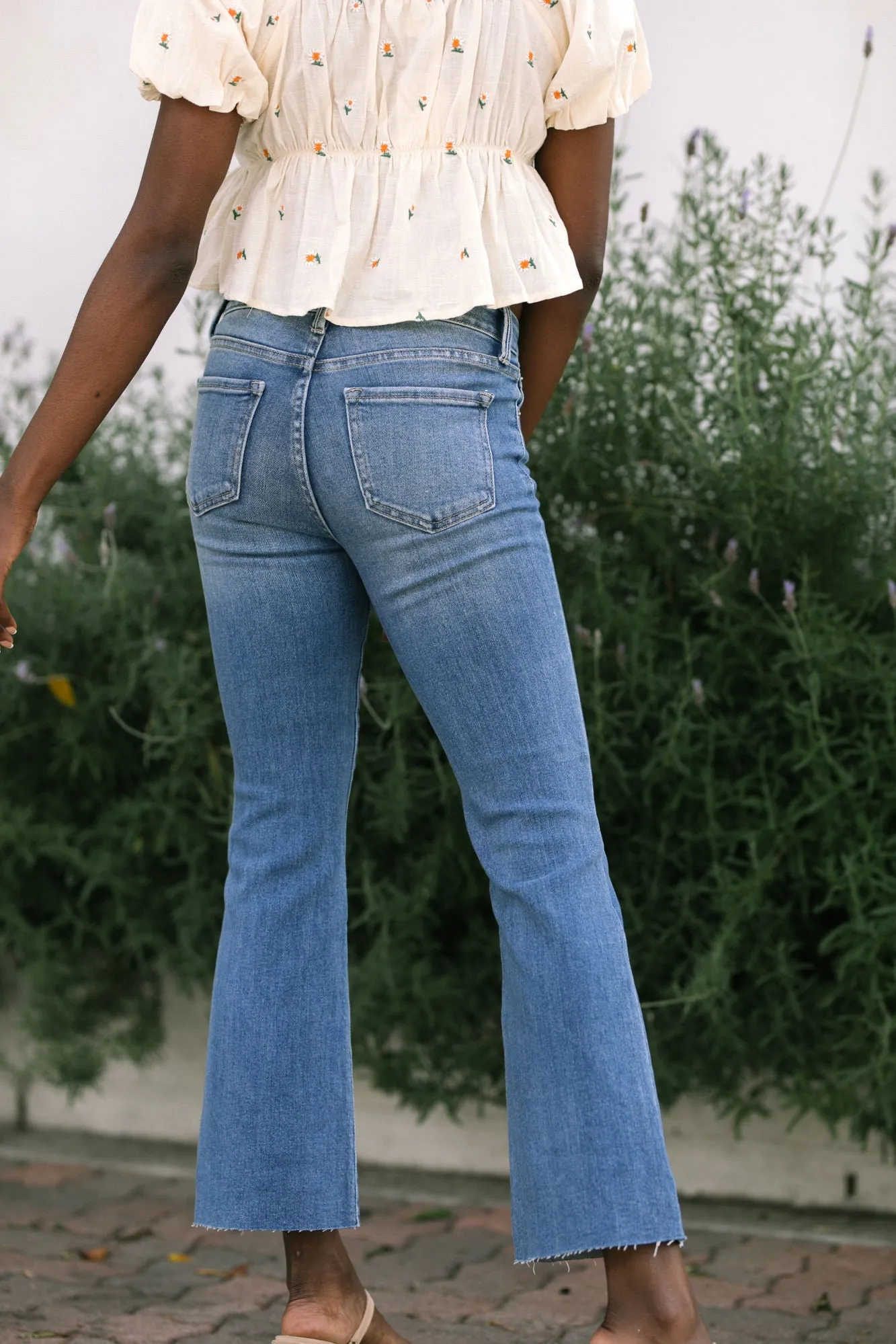 Shia Cropped Flare Jeans