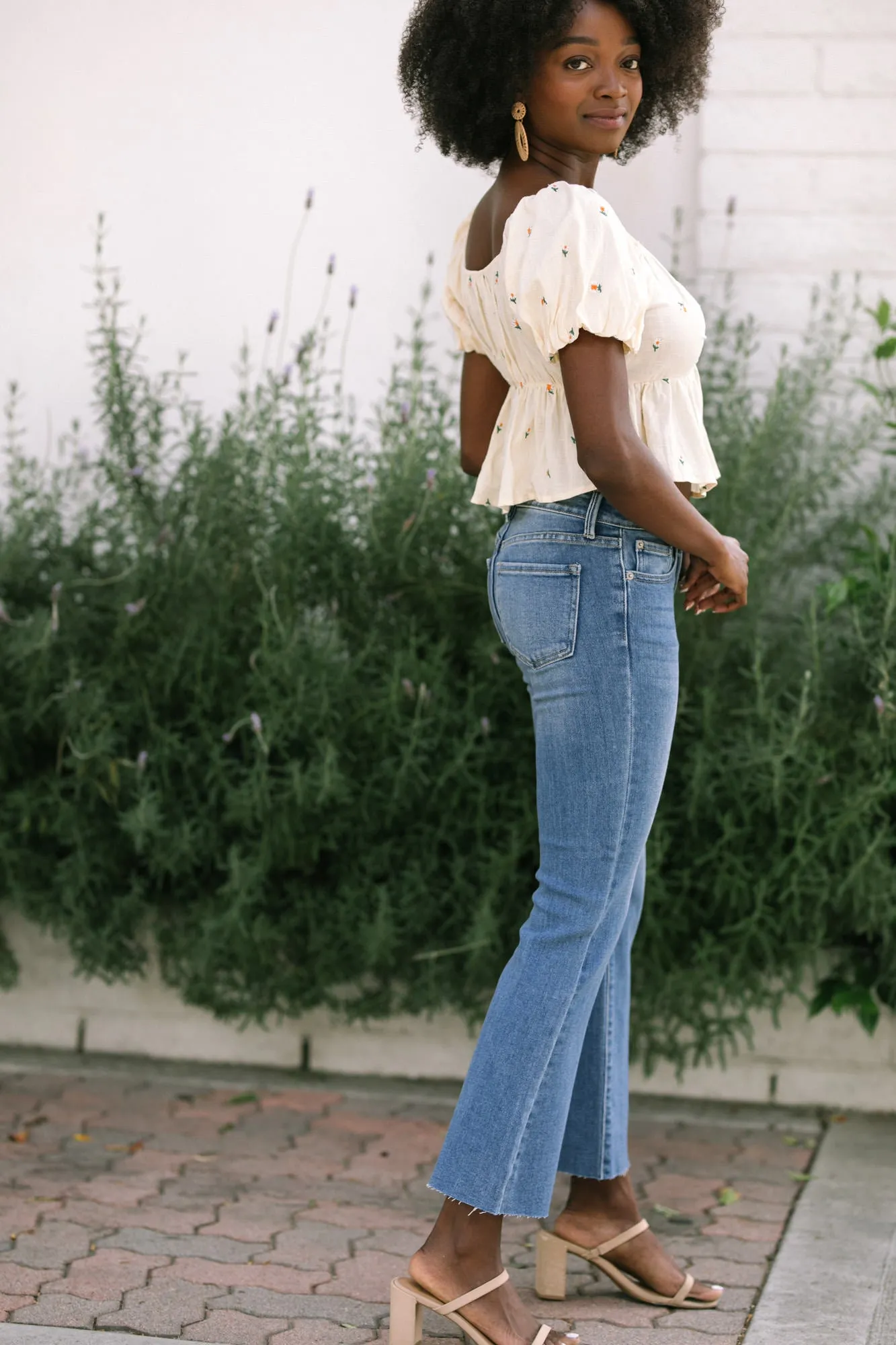 Shia Cropped Flare Jeans