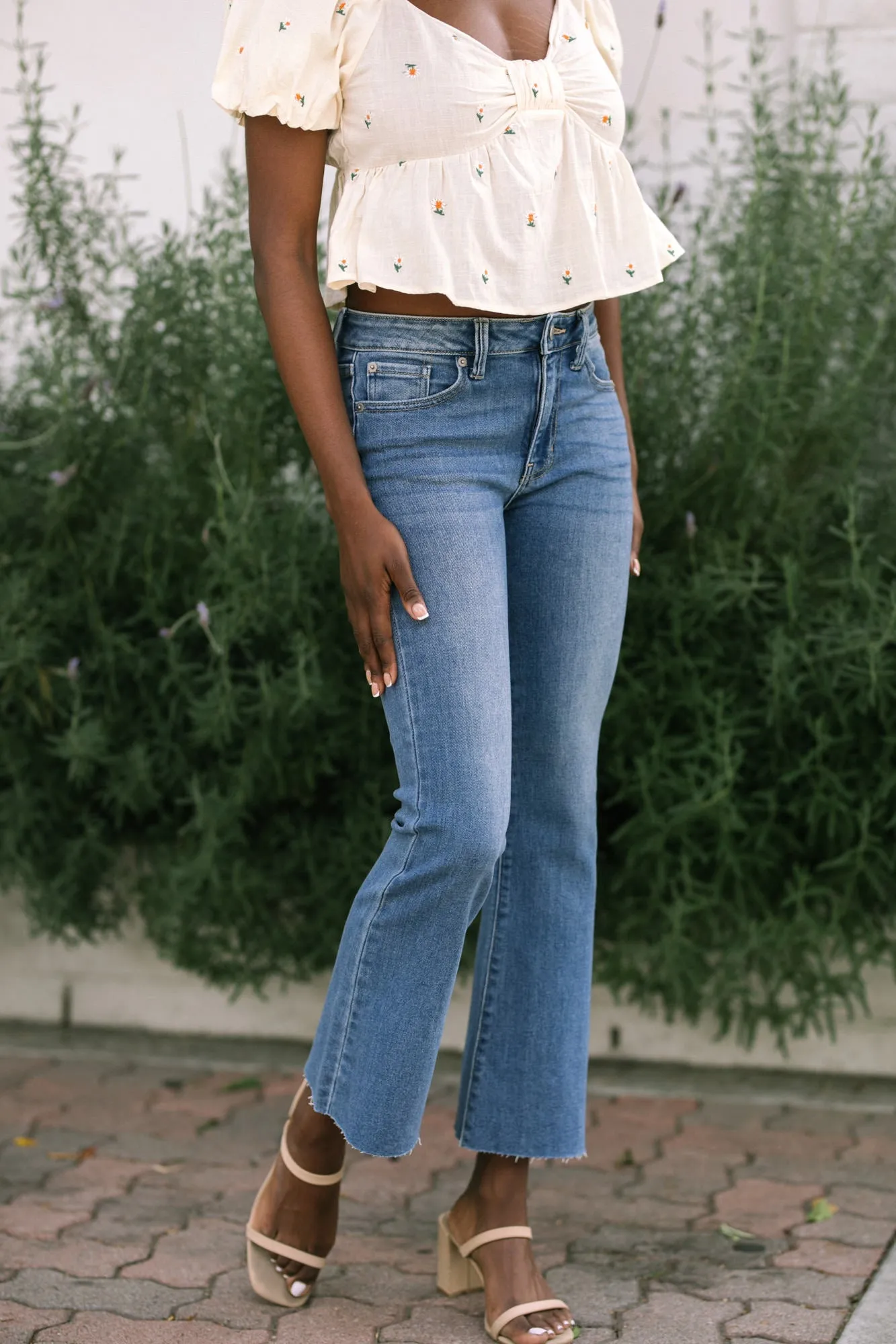 Shia Cropped Flare Jeans