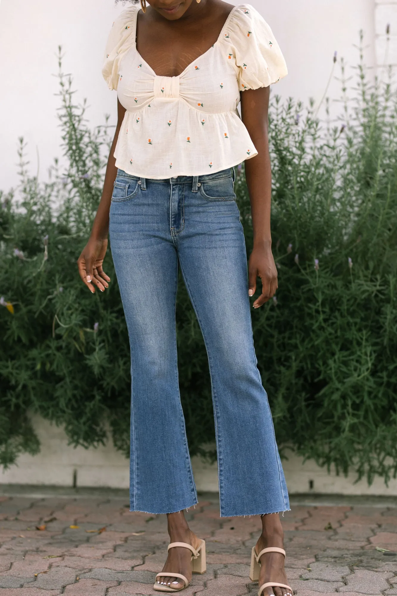 Shia Cropped Flare Jeans