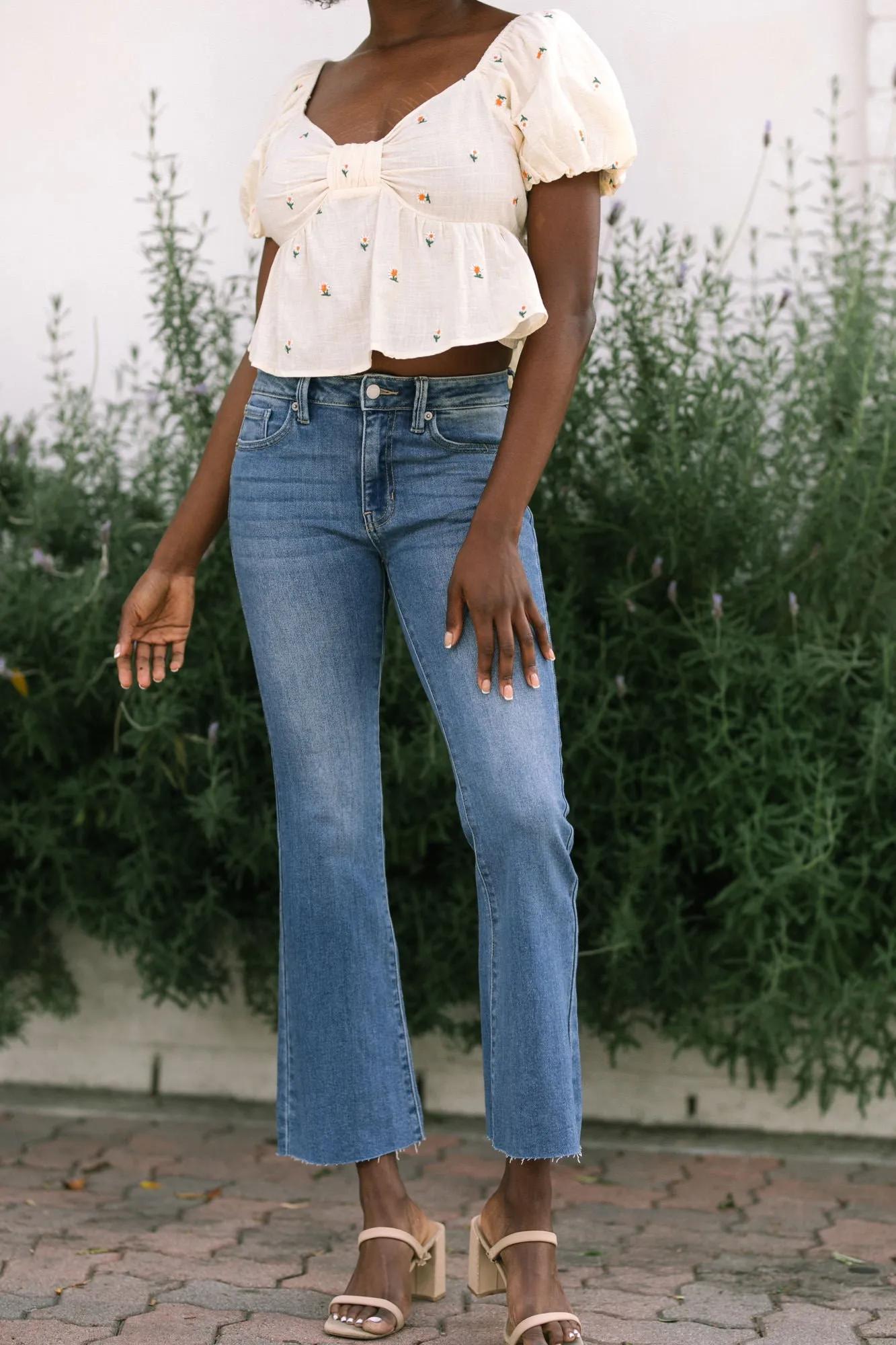 Shia Cropped Flare Jeans