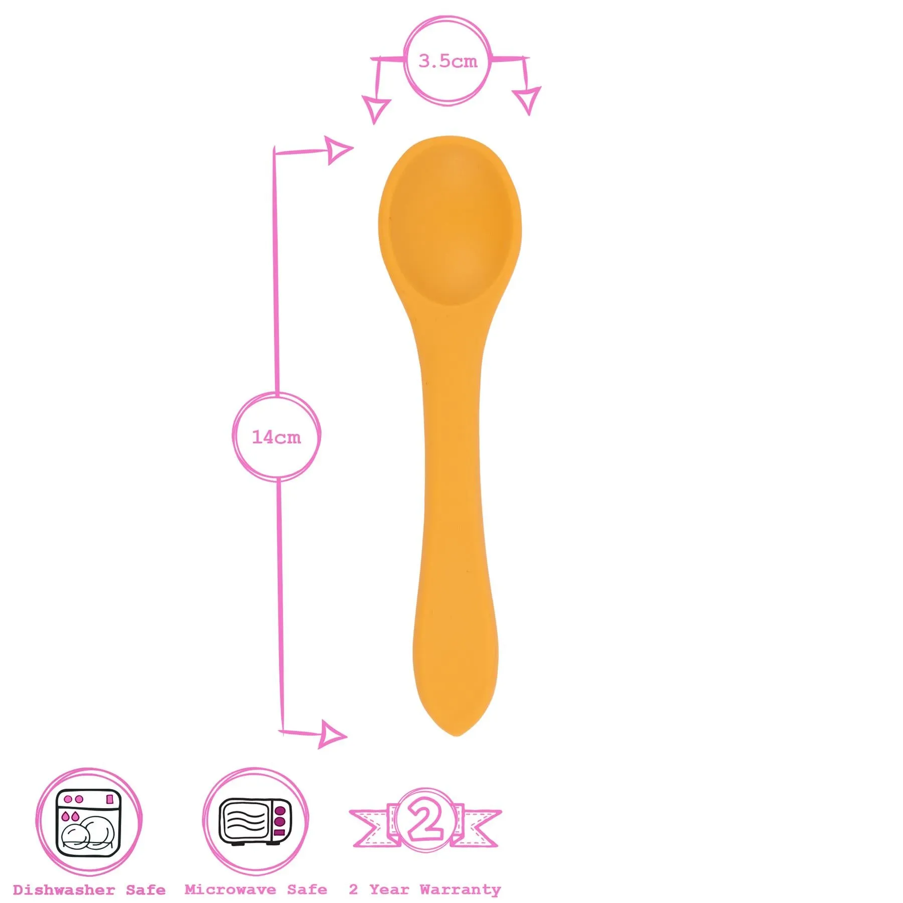 Silicone Baby Weaning Spoon - By Tiny Dining