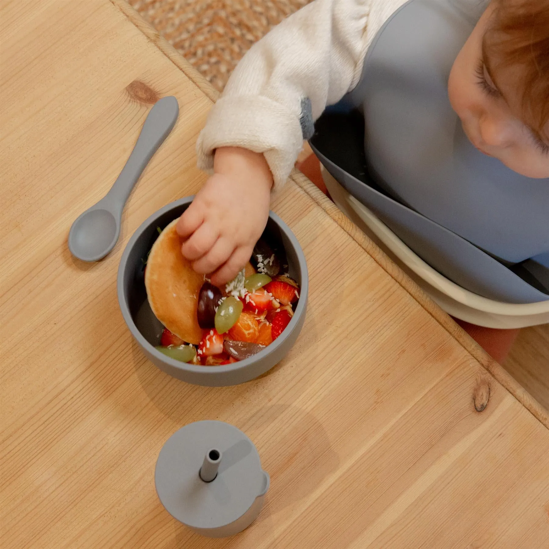 Silicone Baby Weaning Spoon - By Tiny Dining