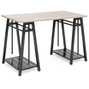 Sit to Stand Office Work Desk w/ Wood Finish, Adjustable Height