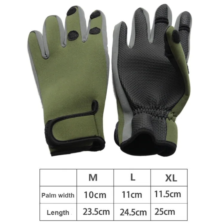 SKD-1102 Outdoor Bicycle Sports Fishing Gloves, Size: XL(Green)