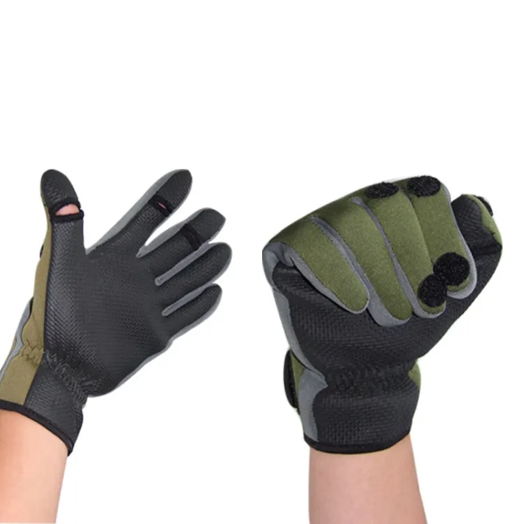 SKD-1102 Outdoor Bicycle Sports Fishing Gloves, Size: XL(Green)