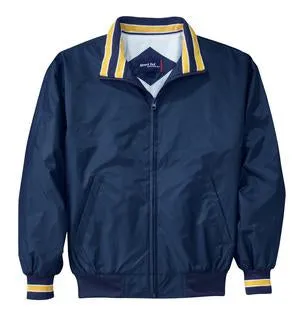 Sport-Tek - Nylon Jacket with Stripe Trim.  JP64