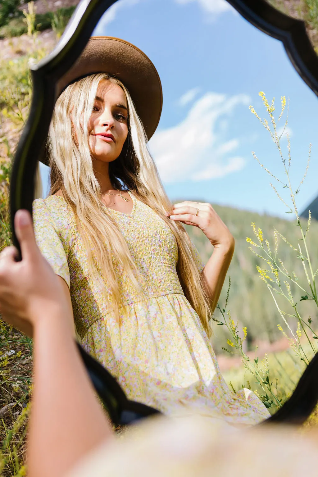 Steal A Kiss Dress // Yellow Floral