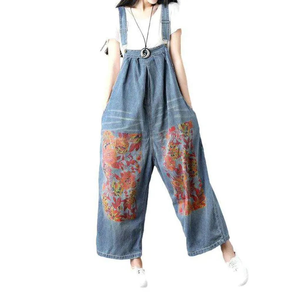 Street style jeans overall for women