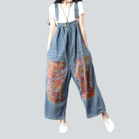 Street style jeans overall for women