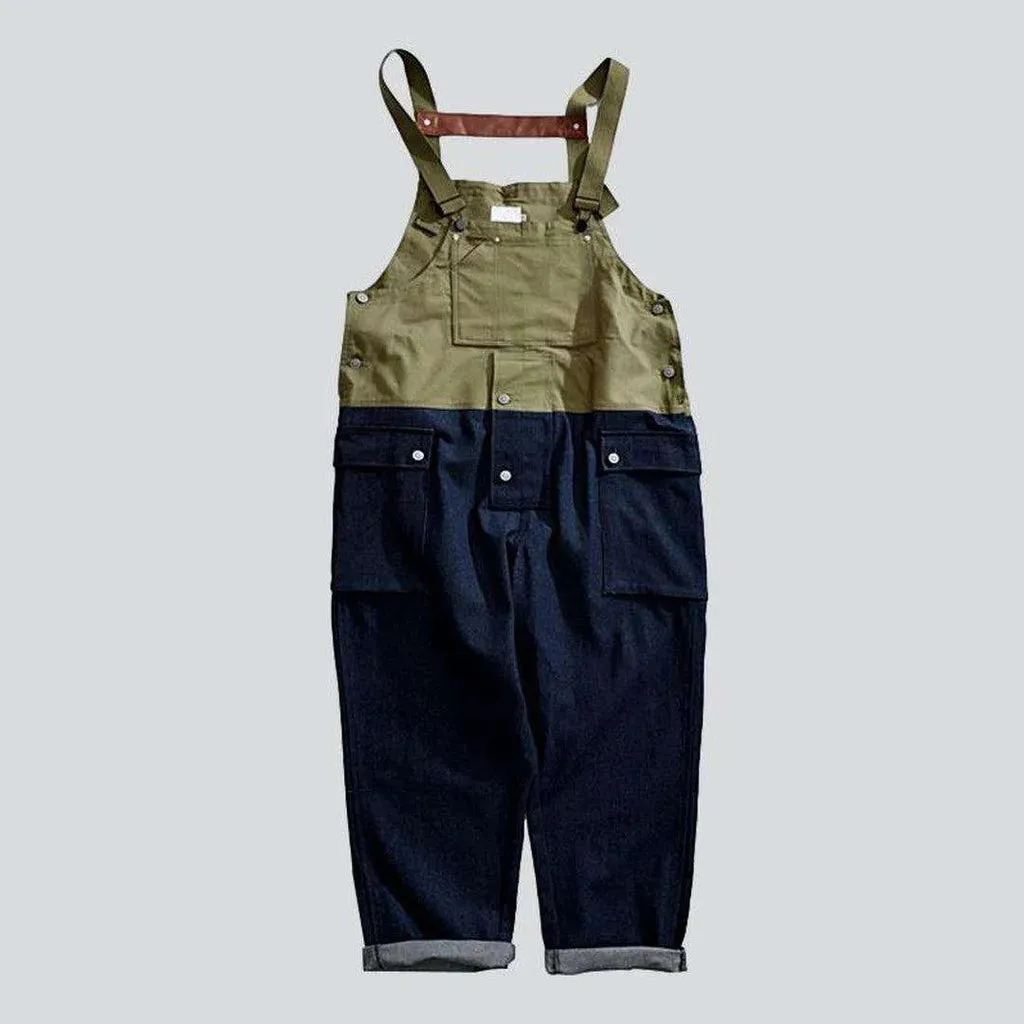 Street style men's jeans overall